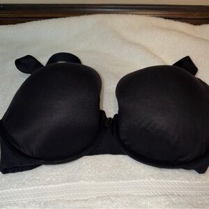 Spanx Bra Black 38DD Perfect Support Lightly Lined Front Closure